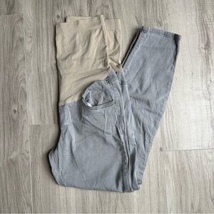 A:glow Maternity Crop Grey Gray Jeans